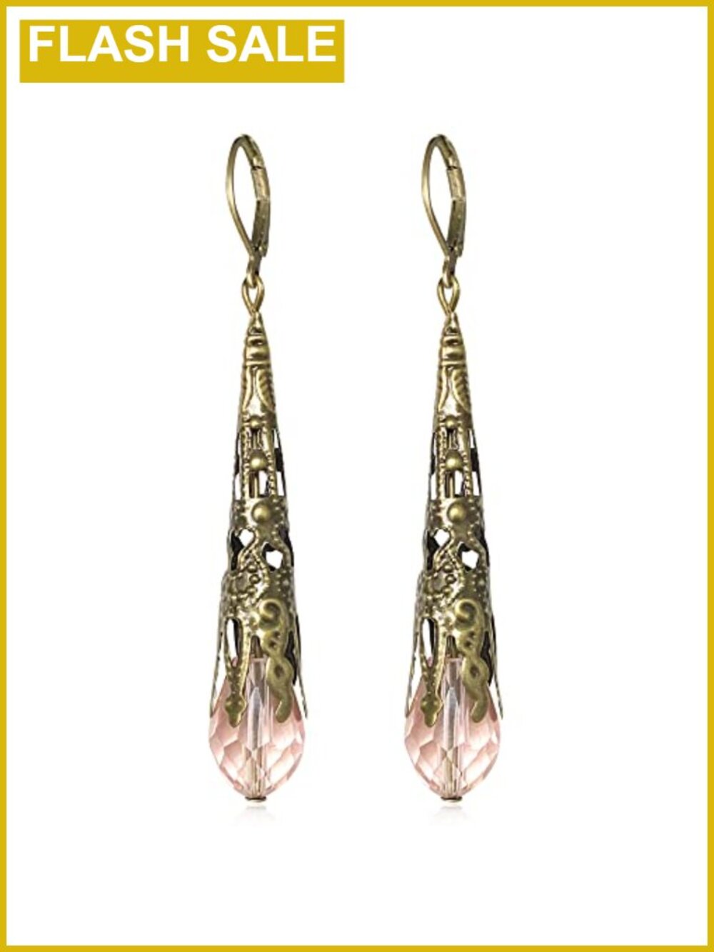 Gold Plated Crystal Teardrop Dangle Drop Earrings Boho Statement Jewelry Gift